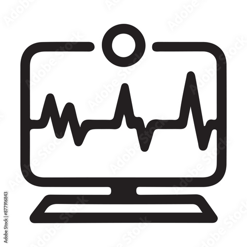 illustration of a heart meter