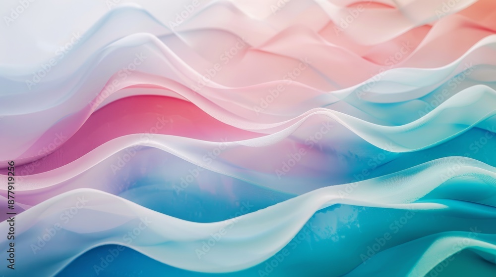 Fototapeta premium Vibrant Ocean Waves Background for Summer Designs Generative AI