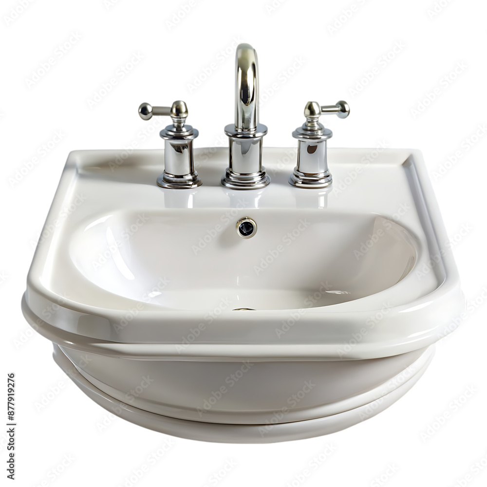 bathroom sink on transparent background