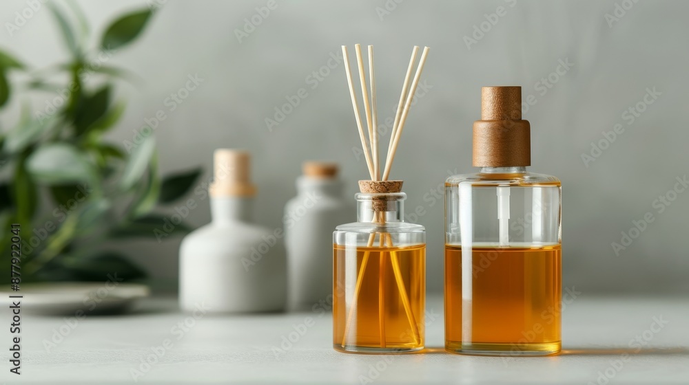 Elegant aromatherapy station, modern diffusers releasing spicy aromas, cozy ambiance with sophisticated, cutting-edge design Elegant aromatherapy station, modern diffusers releasing spicy aromas, cozy ambiance with sophisticated, cutting-edge design