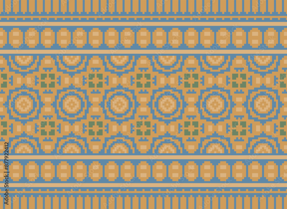 Fototapeta premium Wzór plemienny w paski bez szwu. Azteckie geometryczne czarno-białe tło. Może być stosowany w projektowaniu tkanin na ubrania, akcesoria, papier dekoracyjny, opakowania,