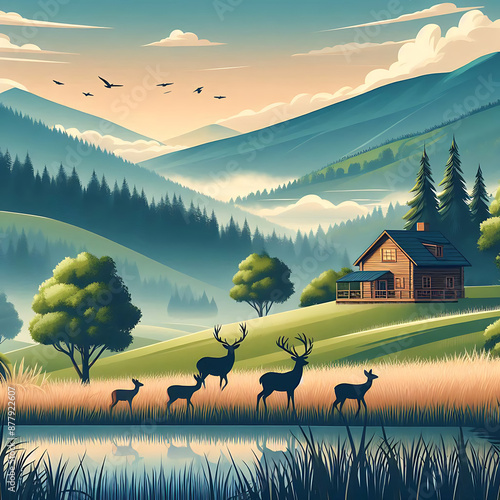 landscape in the mountains
