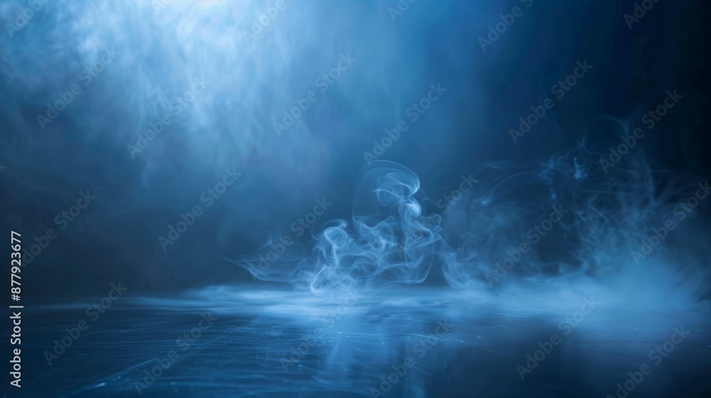 Fototapeta premium Mysterious Foggy Atmosphere for Product Showcase Generative AI