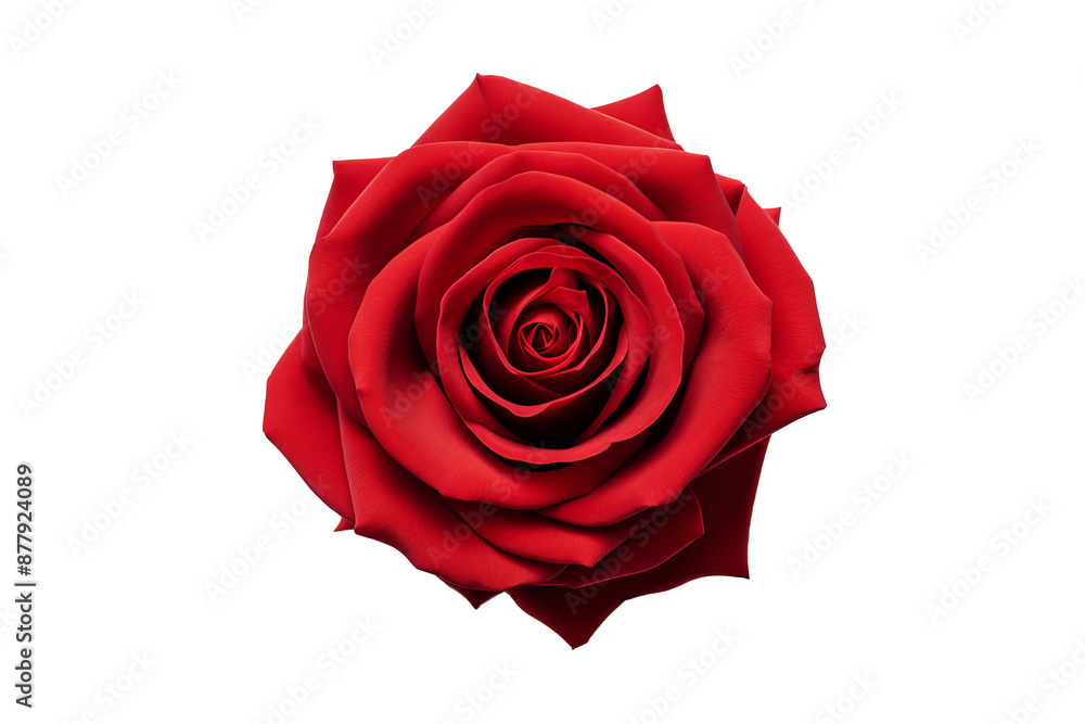 Single red rose petal top view PNG with transparent background for romantic floral designs and creative art projects Single red rose petal top view PNG with transparent background for romantic floral designs and creative art projects