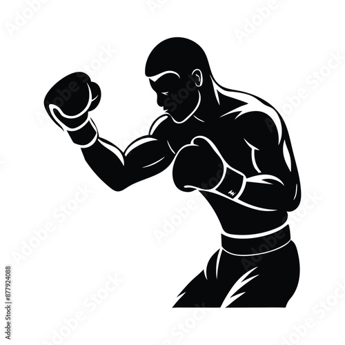 boxing poses vector, comprehensive and precise combat stance designs