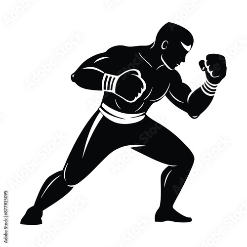 boxing poses vector, comprehensive and precise combat stance designs