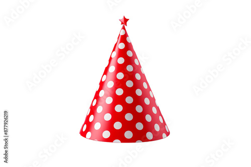 Party hat PNG transparent background image for festive celebrations, birthday parties, and holiday events photo