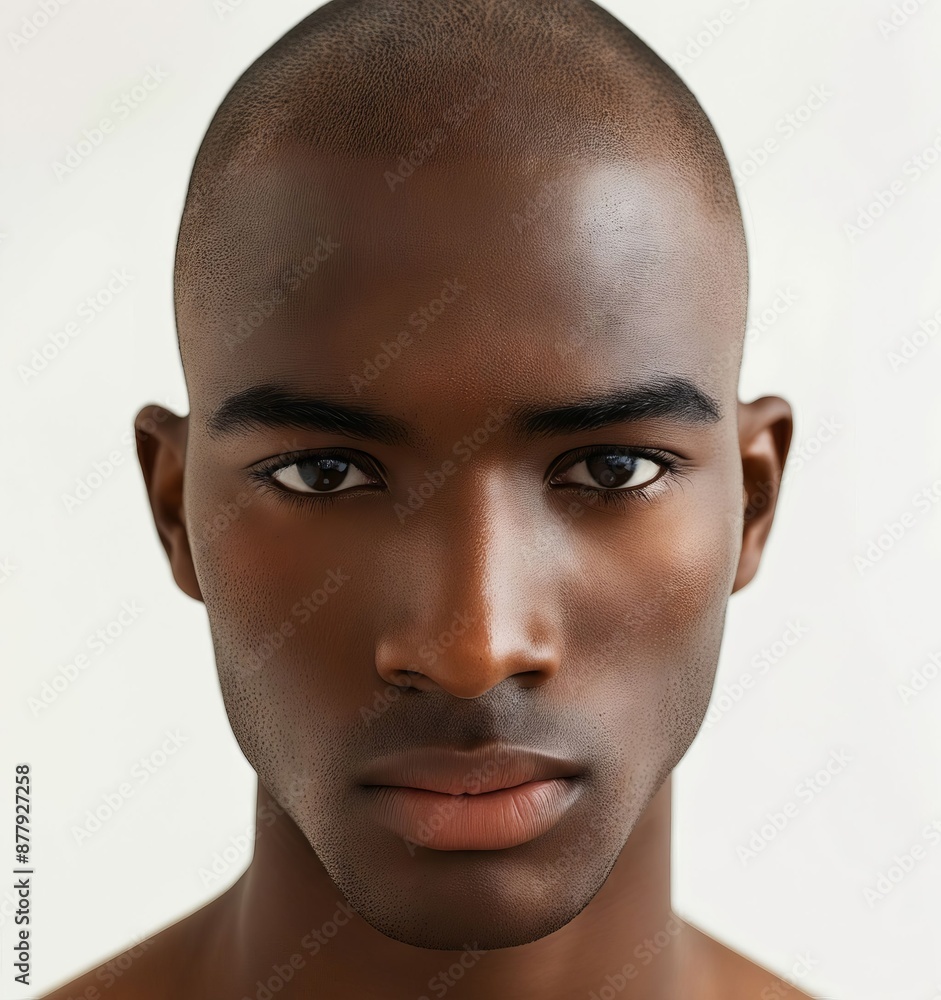 A young black man with no shirt on. A young black man with no shirt on.