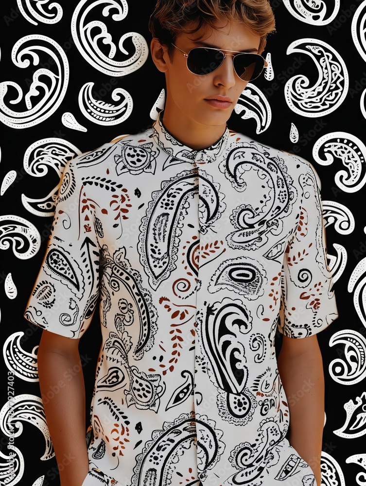 A man in a white shirt and sunglasses.