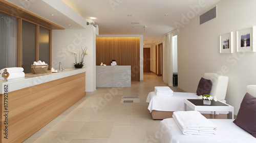 Purple ornament spa facility accommodation for comfort in lifestyle hotel