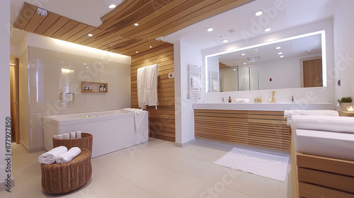 Purple ornament spa facility accommodation for comfort in lifestyle hotel