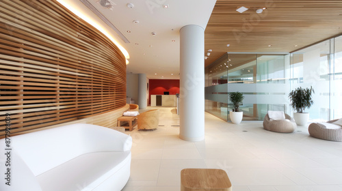 Red ornament spa facility accommodation for comfort in lifestyle hotel