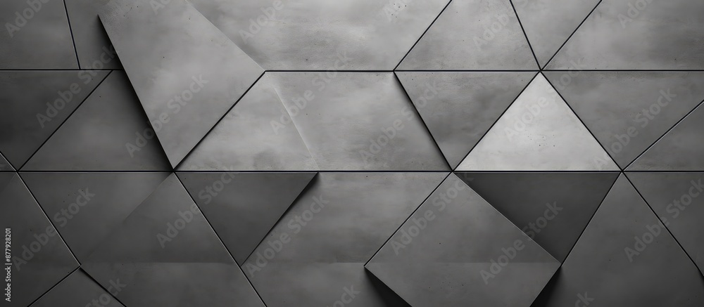 Abstract Geometric Pattern on Grey Wall Tiles Abstract Geometric Pattern on Grey Wall Tiles