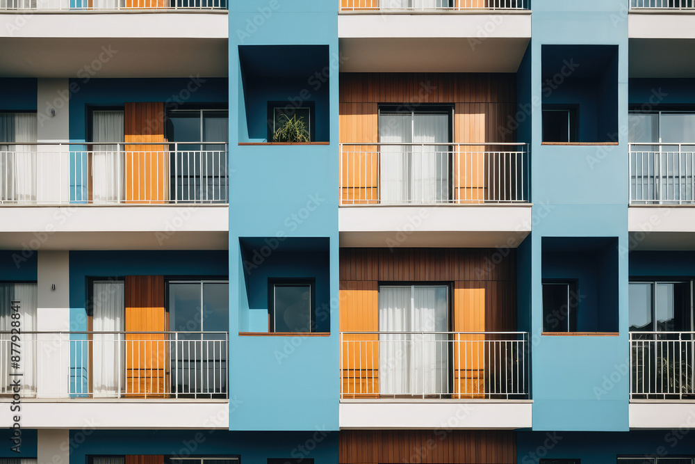 Contemporary Apartment Building Symmetrical Design Contemporary Apartment Building Symmetrical Design
