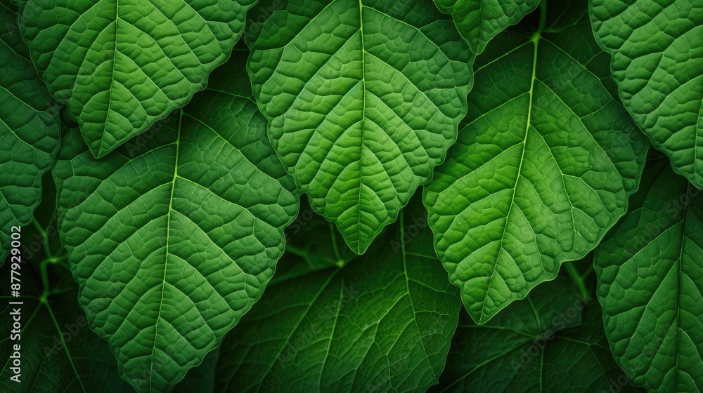 Obraz premium Vibrant Green Leaf Texture as Nature Background