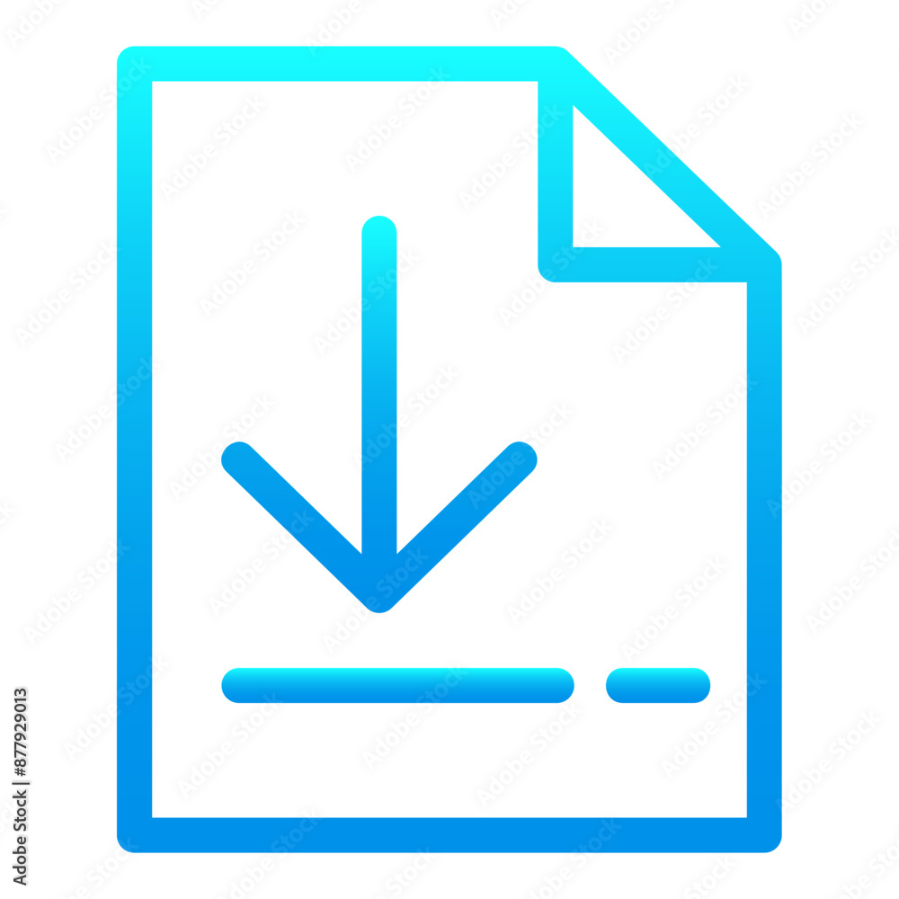 icon file and folder otline gradient icon file and folder otline gradient
