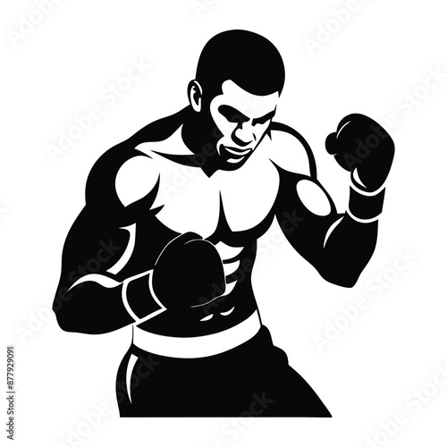 boxing poses vector, comprehensive and precise combat stance designs