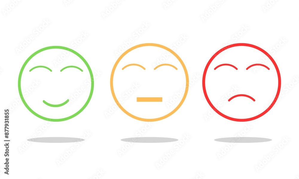 Smile Icon. Sad icon. Emotion Icon. Smile Icon. Sad icon. Emotion Icon.