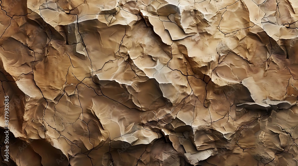 Abstract Background of Cracked Brown Texture Abstract Background of Cracked Brown Texture