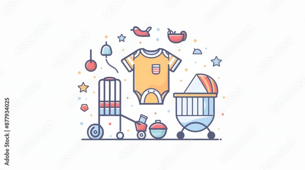Baby Essentials Illustration Baby Essentials Illustration