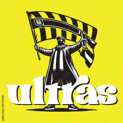 Football Fans Fanatic Ultras Hooligans vector
