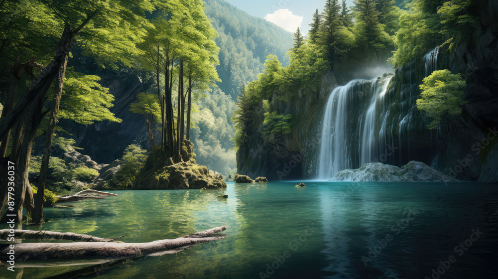 Tranquil Forest Waterfall Oasis Tranquil Forest Waterfall Oasis