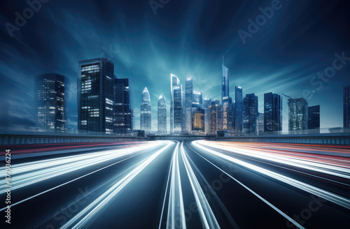 Urban Speed: Light Trails in the Modern Metropolis