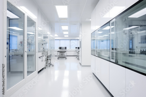 Modern Sterile Laboratory Interior © evening_tao