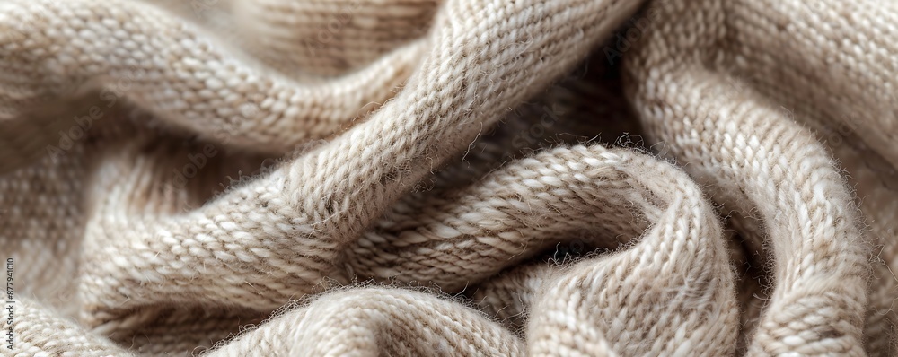 Closeup of Beige Knitted Fabric Texture - Illustration Closeup of Beige Knitted Fabric Texture - Illustration