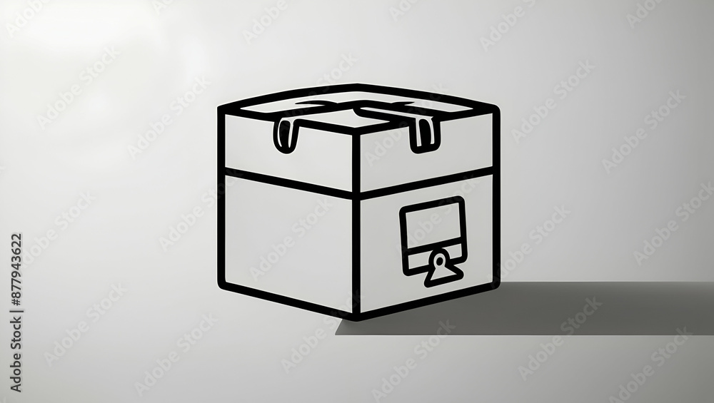 3D Flat Sandbox Icon with Copy Space   Vector Illustration for Startup Business Innovation Visuals