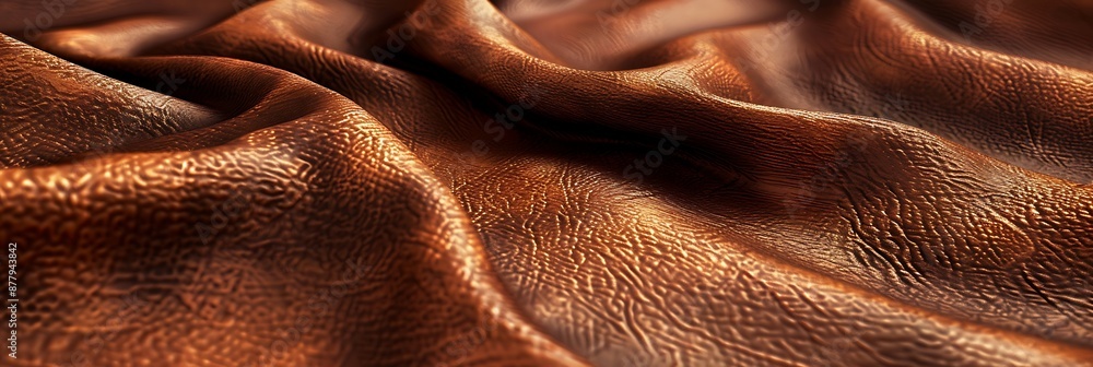 Abstract Brown Leather Texture Background - 3D Render Abstract Brown Leather Texture Background - 3D Render