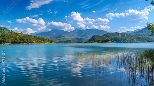 Beautiful landscape of lake sapanca it is a fresh water lake
