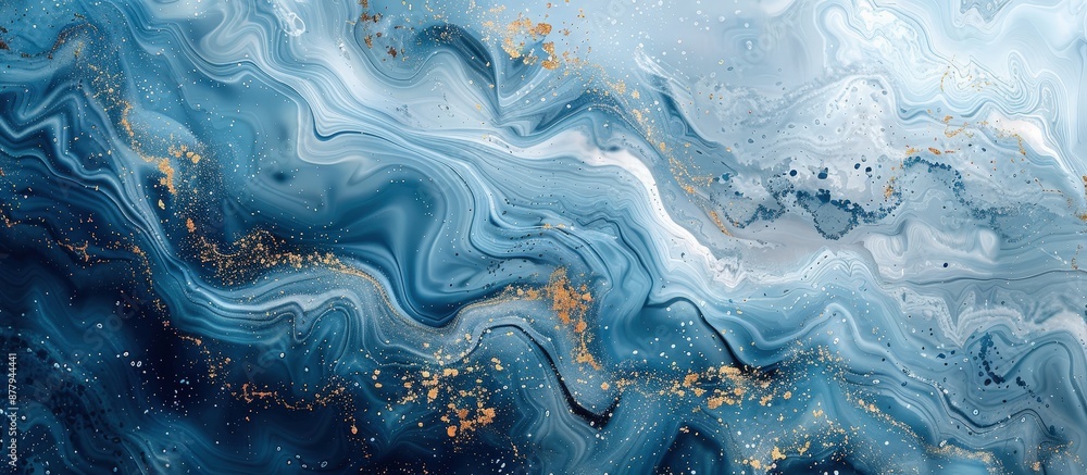 Stunning abstract blue and gold marble texture with fluid art design, featuring swirling patterns and metallic accents. Stunning abstract blue and gold marble texture with fluid art design, featuring swirling patterns and metallic accents.