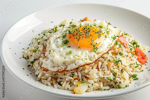 Scrumptious Egg Over Fluffy Rice Dish