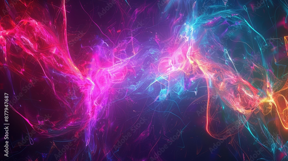 Obraz premium Vibrant Neon Light Abstract