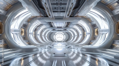 Futuristic Space Station Interior Design