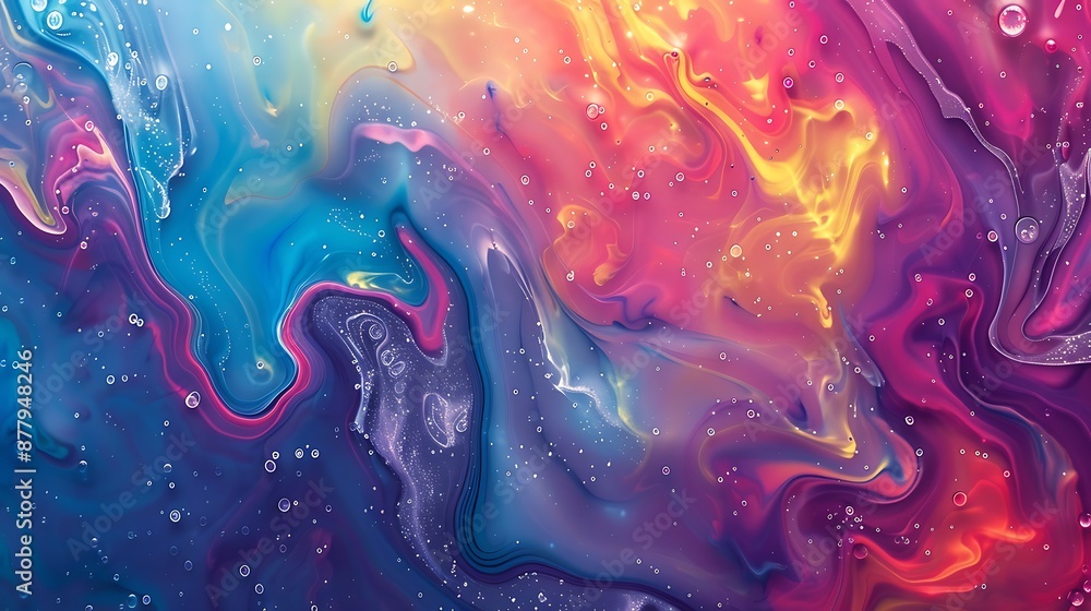 Vibrant Liquid Gradients Abstractly Blending - Creative Fluid Art Background Vibrant Liquid Gradients Abstractly Blending - Creative Fluid Art Background