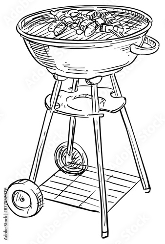 barbecue handdrawn illustration