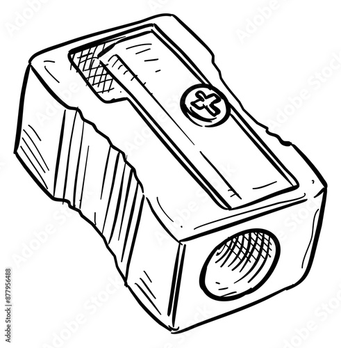 sharpener handdrawn illustration