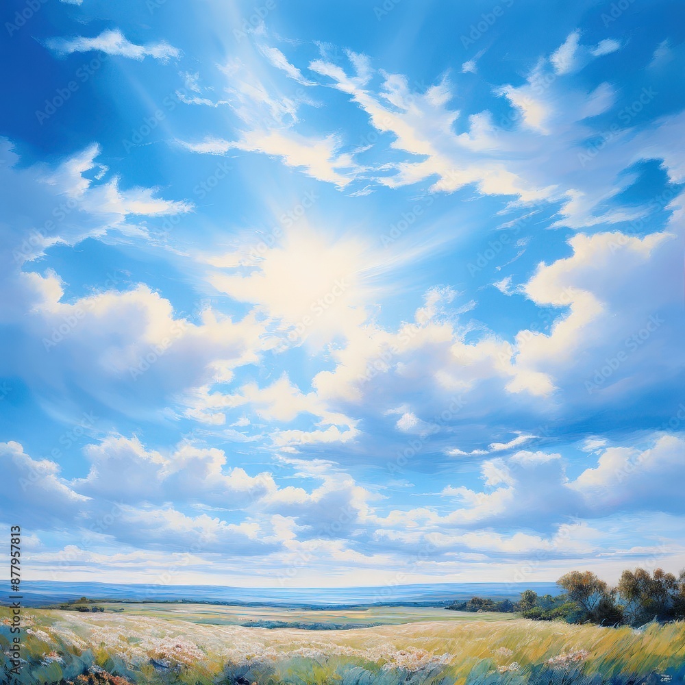 an ai generated image, white clouds offering plenty an ai generated image, white clouds offering plenty