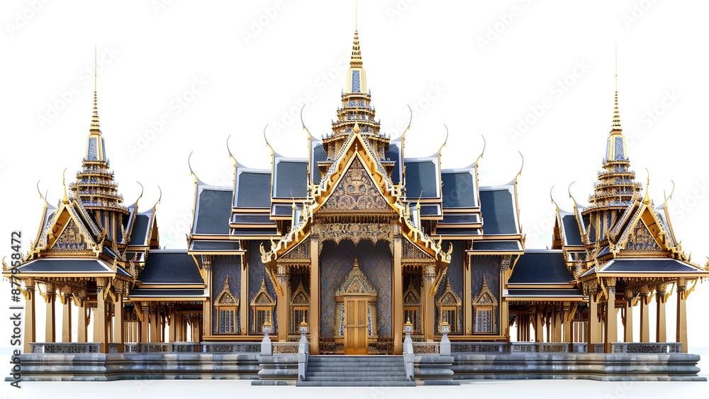 Fototapeta premium abstract pearly gate isolate on white background