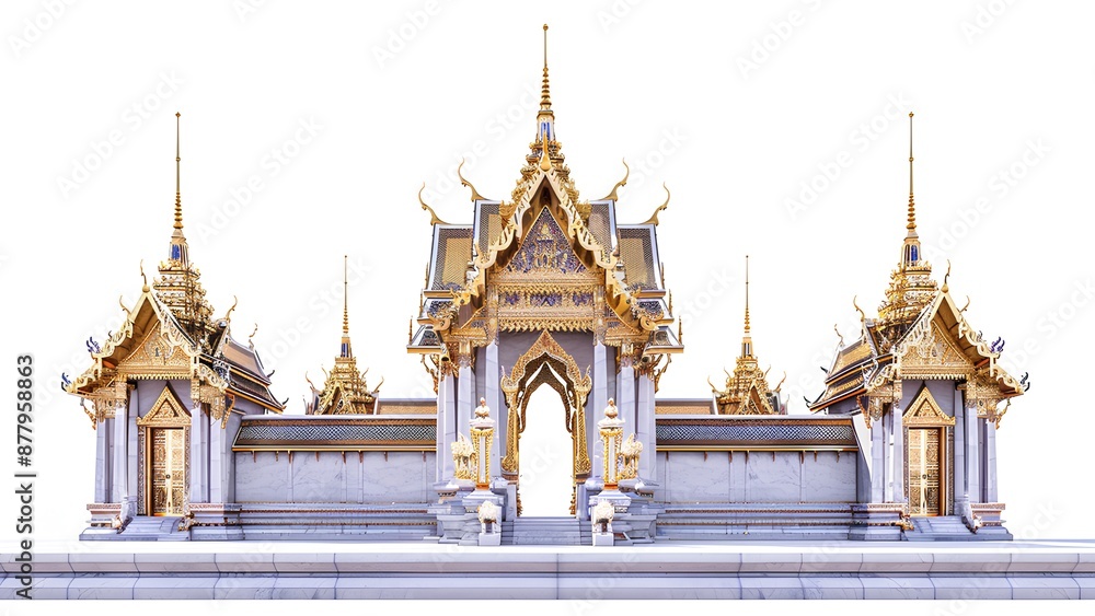 abstract pearly gate isolate on white background abstract pearly gate isolate on white background
