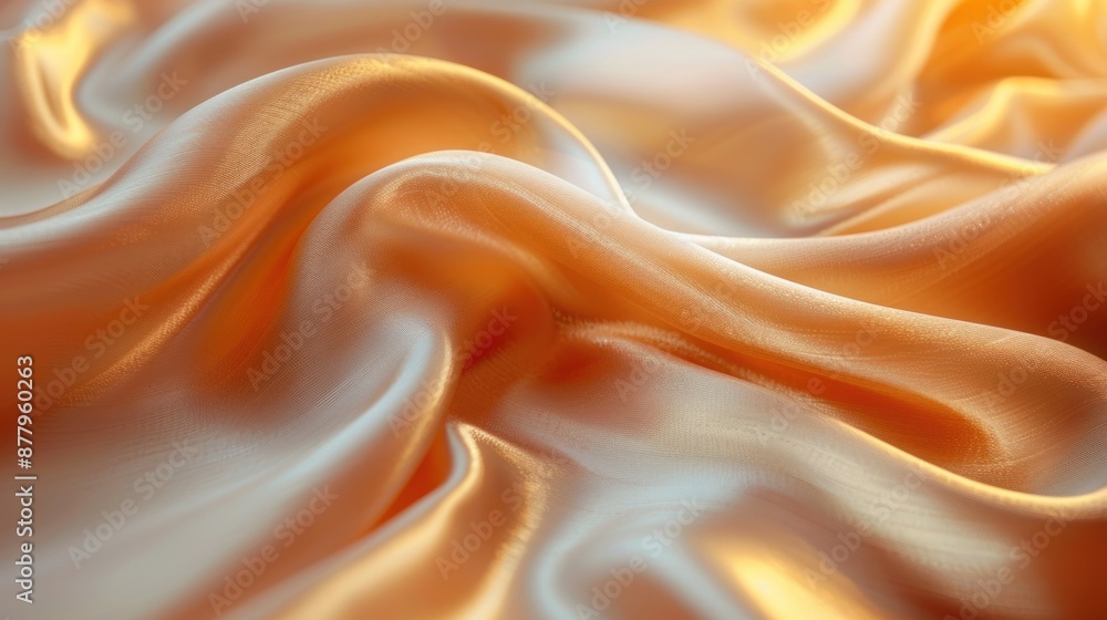 Fototapeta premium Soft Orange Fabric Texture