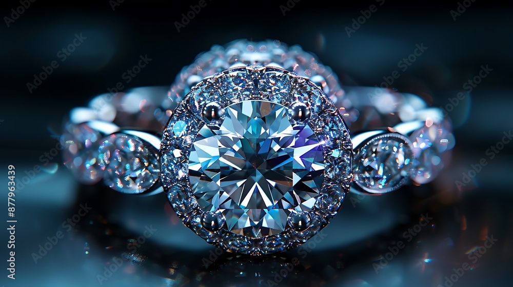 Fototapeta premium diamond engagement ring