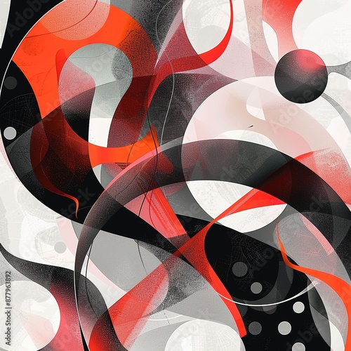 Wallpaper Mural Red and white abstract background  Torontodigital.ca