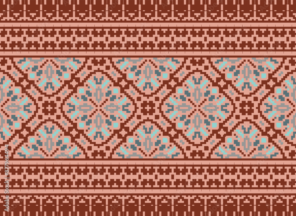 Pixel Tribal seamless patterns. Seamless African modern art patterns. Vector Ikat ethnic seamless pattern design. Aztec fabric carpet mandala. Pixel Tribal seamless patterns. Seamless African modern art patterns. Vector Ikat ethnic seamless pattern design. Aztec fabric carpet mandala.