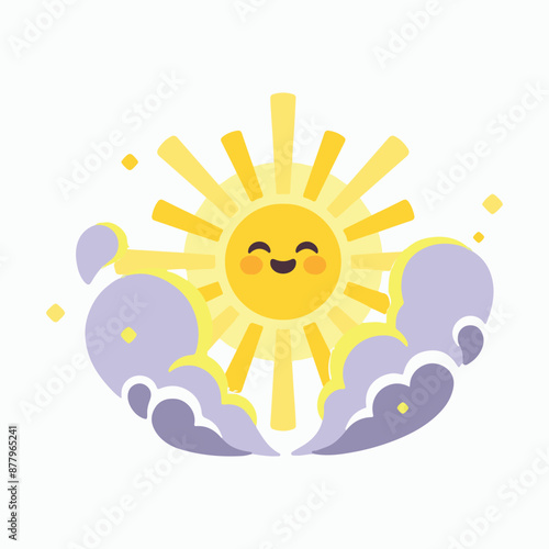 Good weather cartoon vector illustration clipart