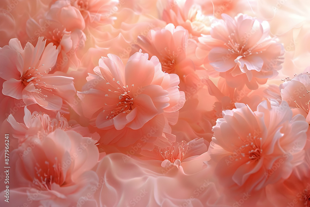 Peach Flower Illustration Peach Flower Illustration
