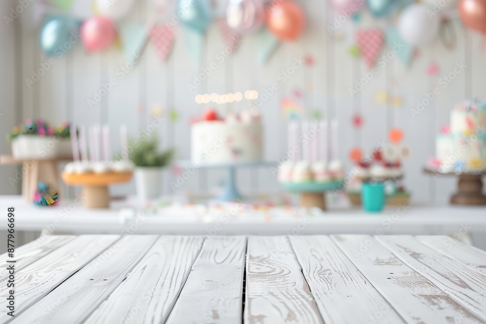 A festive party table with a variety of cakes, cupcakes, and balloons, perfect for celebrations and birthdays.
A festive party table with a variety of cakes, cupcakes, and balloons, perfect for celebrations and birthdays.