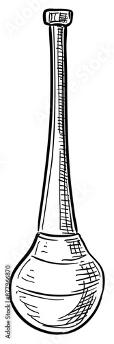punching bag handdrawn illustration
